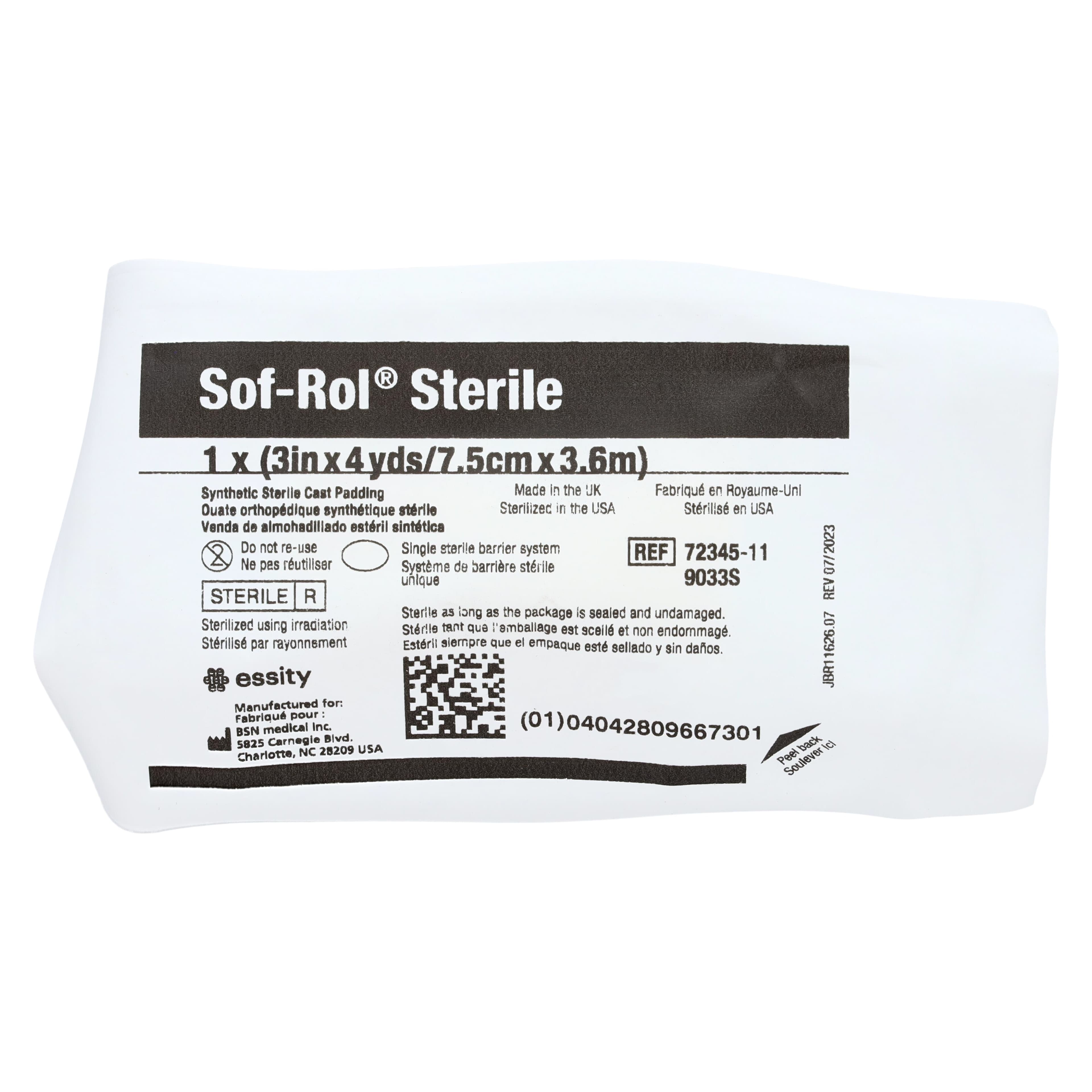 BSN Medical Sof-Rol Sterile Cast Padding, White, 3" x 4 yd thumbnail 2