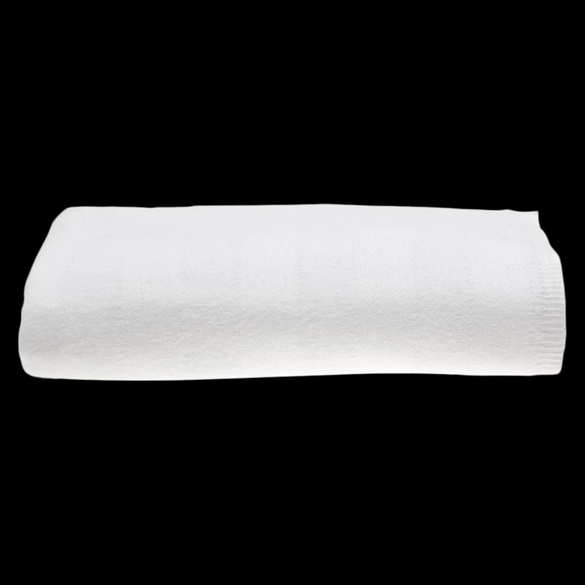 Medline Cotton/Polyester Spread Blanket, White, 70" x 108" - Blanket Spread Cotton/Poly Wht - Image 1