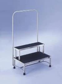 Blickman Donnelly 4-Leg Step Stool with Handrail, 41" Height - Foot Stool w/Handrail 41" - Image 1