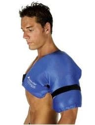 Elasto-Gel Hot/Cold Therapy Shoulder Wrap, Cotton, One Size, Blue - Wrap Shoulder Elasto-Gel Blue - Image 1