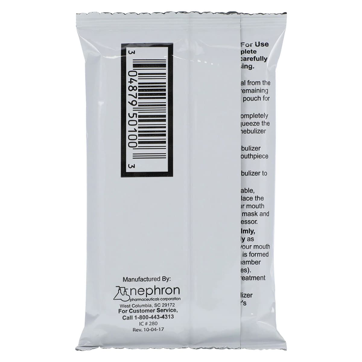Albuterol Inhalation Solution 0.083%, 3mL Vial, 30/Package thumbnail 4