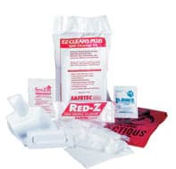 Safetec EZ-Cleans Plus Biohazard Spill Kit, Non-Sterile, with Vinyl Gloves, Red Z Solidifier, SaniZide Pro Wipe, Scoop, Biohazard Bag, Each - Spill Kit Biohazard EZ-Cleans - Image 1