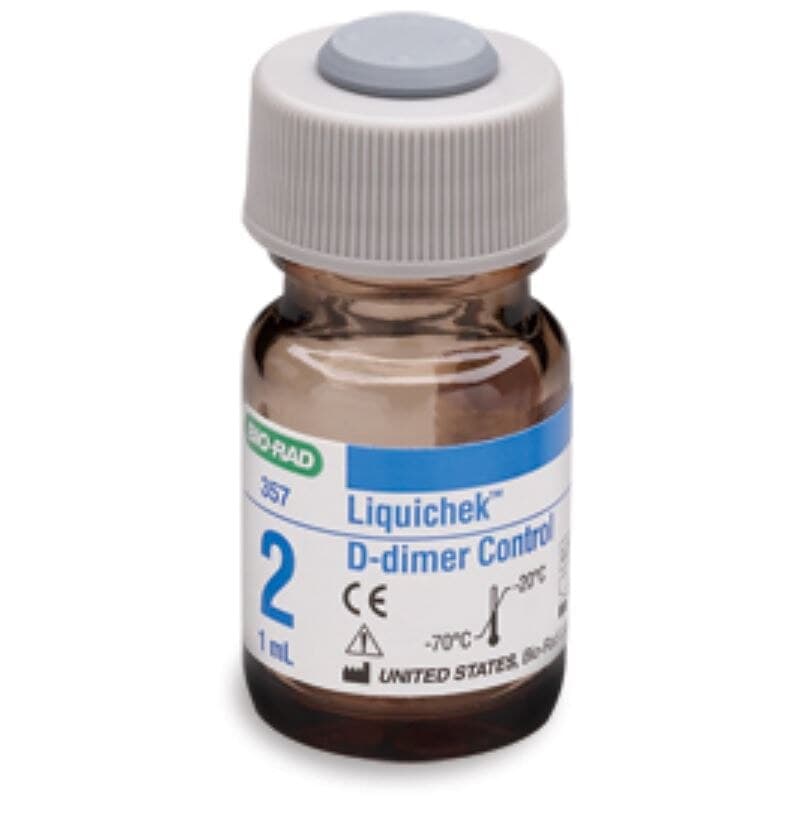 Liquichek D-Dimer Level 2 Control, 6 x 1 mL, Bio-Rad Laboratories - Liquichek D-Dimer Cntrl L2 - Image 1