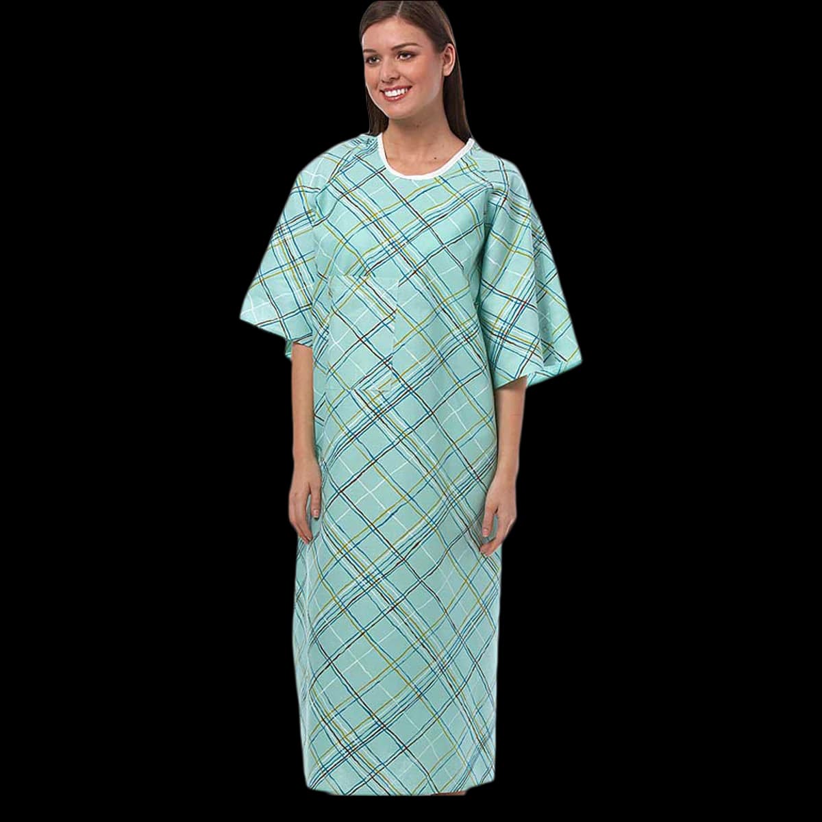 Fashion Seal ICU Gown, Unisex, Large, Green, 55% Cotton / 45% Polyester, 51 in, 1 Pocket, 10x24/Box - Gown ICU Unisex Cotton/Poly - Image 1