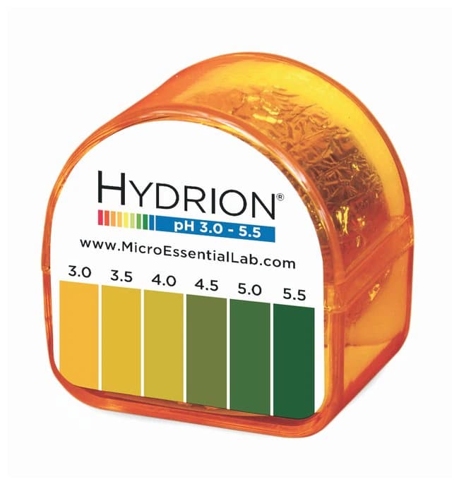 Hydrion pH Test Strips, Range 3.0-5.5, 10 per Box - Refill PH Strip 3.0-5.5 - Image 1