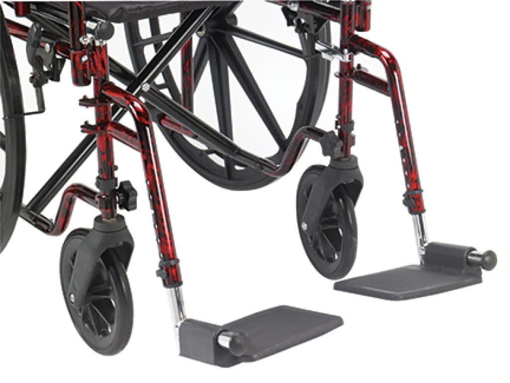 Drive Medical Footrest Assembly for Cruiser 3 Wheelchair, Pair, 1/Pair - Footrest Assembly f/Wheelchair - Image 1