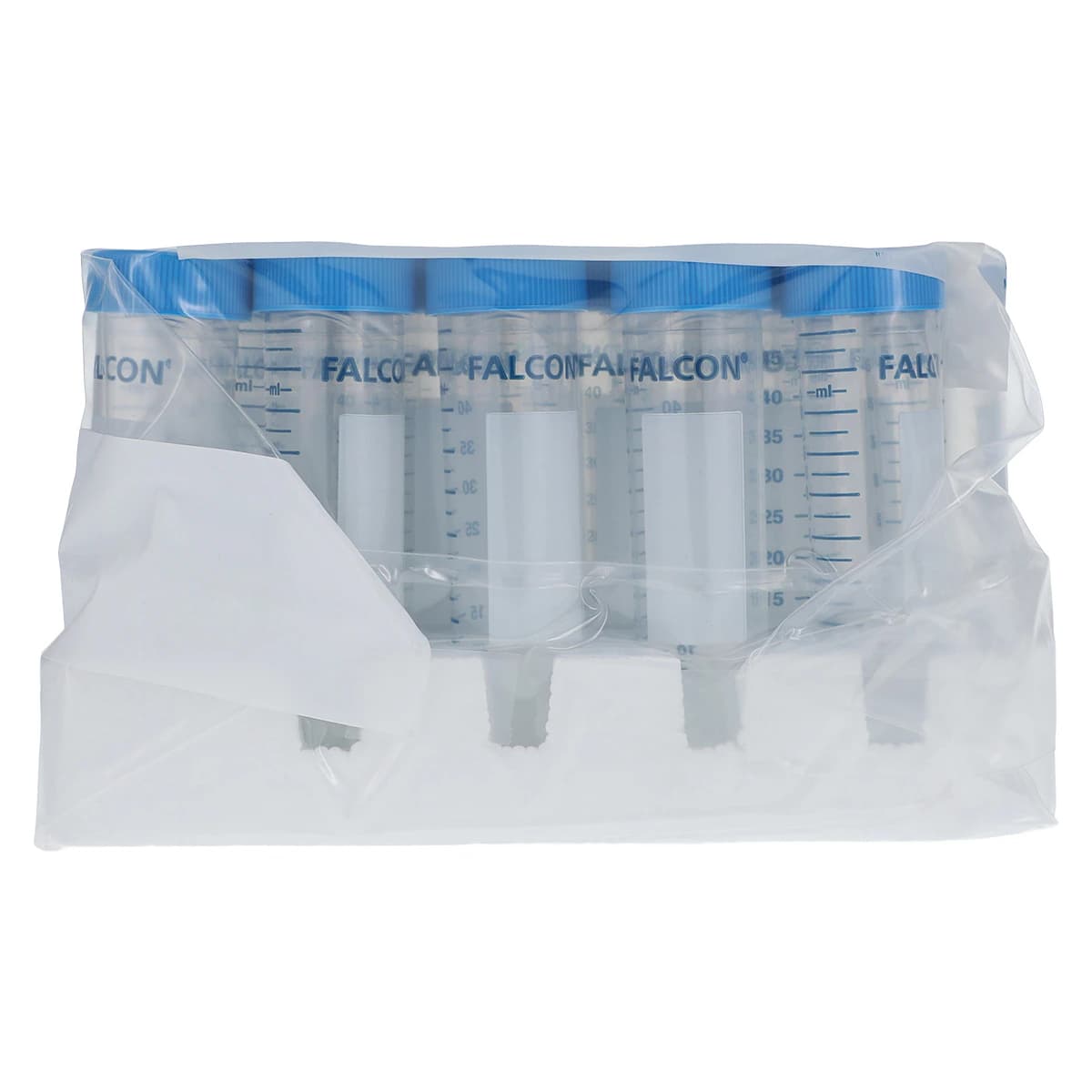 Corning Falcon 50mL Conical Centrifuge Tube, Polypropylene, Graduated, Blue Screw Cap, Sterile, 500/Case (352070) thumbnail 2