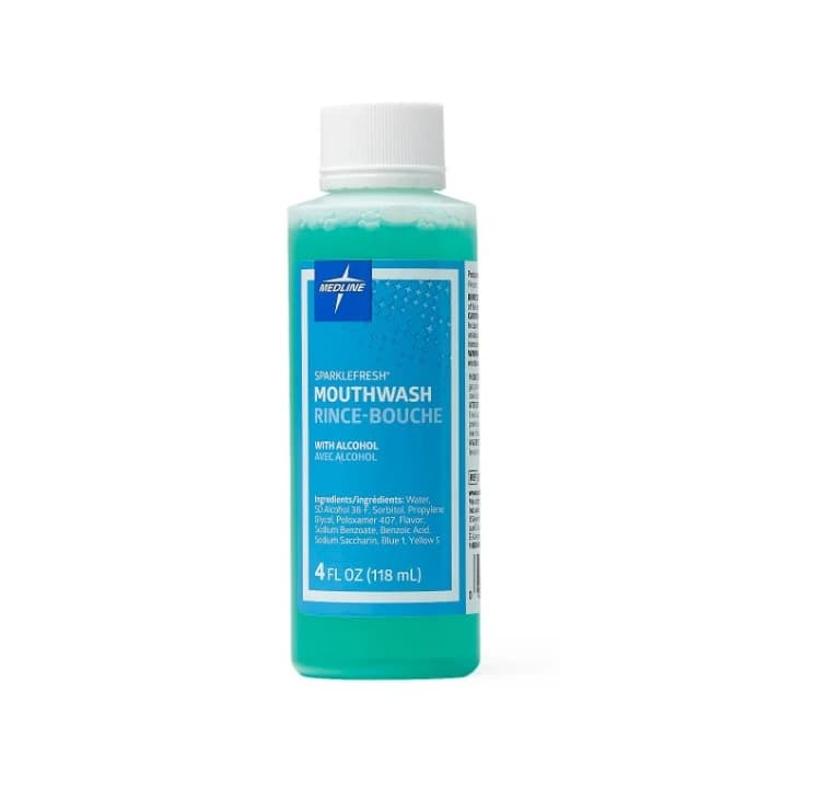 MED Sparkle Fresh Mouthwash, Mint, 4 oz Bottle, 60/Case - MED Sparkle Fresh Mouthwash - Image 1