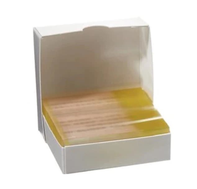 Fisherbrand Frosted Microscope Slides, 3x1 inch, White, Adhesive Coated, 144/Pk - Slide Adhesion Glass - Image 1