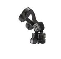 DJO FullForce Knee Support Brace, Adult, Aluminum, Large (21-23.5"), Black, Short - Brace Knee FullForce Blk Short - Image 1