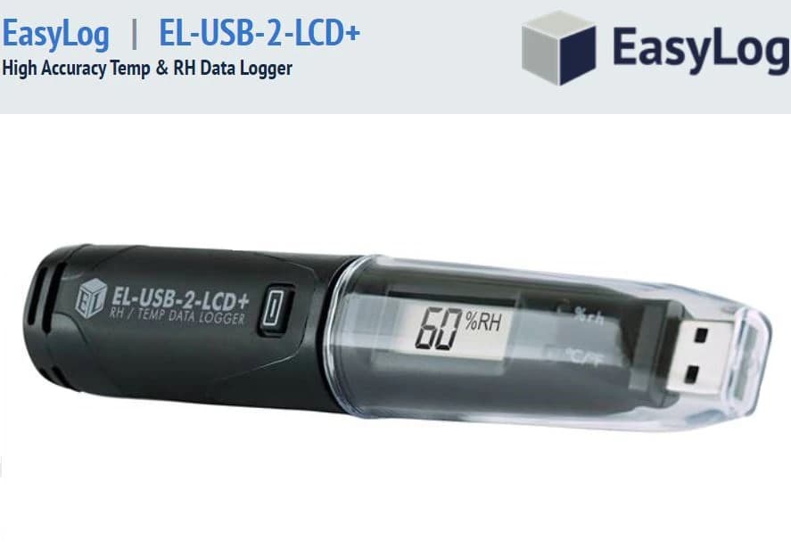 Lascar Electronics EasyLog USB Temperature/Humidity/Dew Point Data Logger, -31 to 176°F, EL-USB-2 - Logger Data Temp/Hum Dgt USB - Image 1