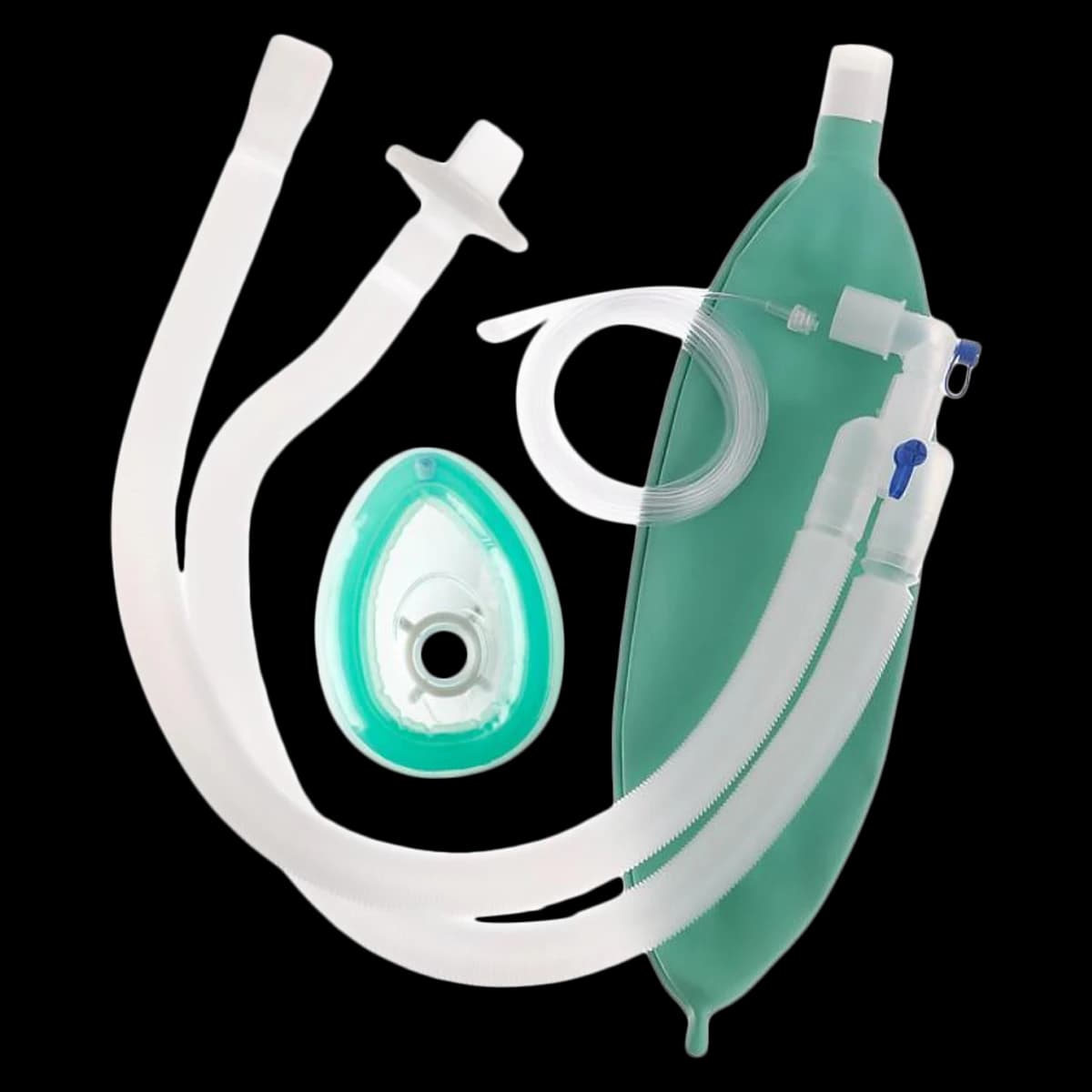 Medline Anesthesia Breathing Circuit, Adult, with Mask, 20/Case - Circuit Anesthesia Adlt w/Mask - Image 1