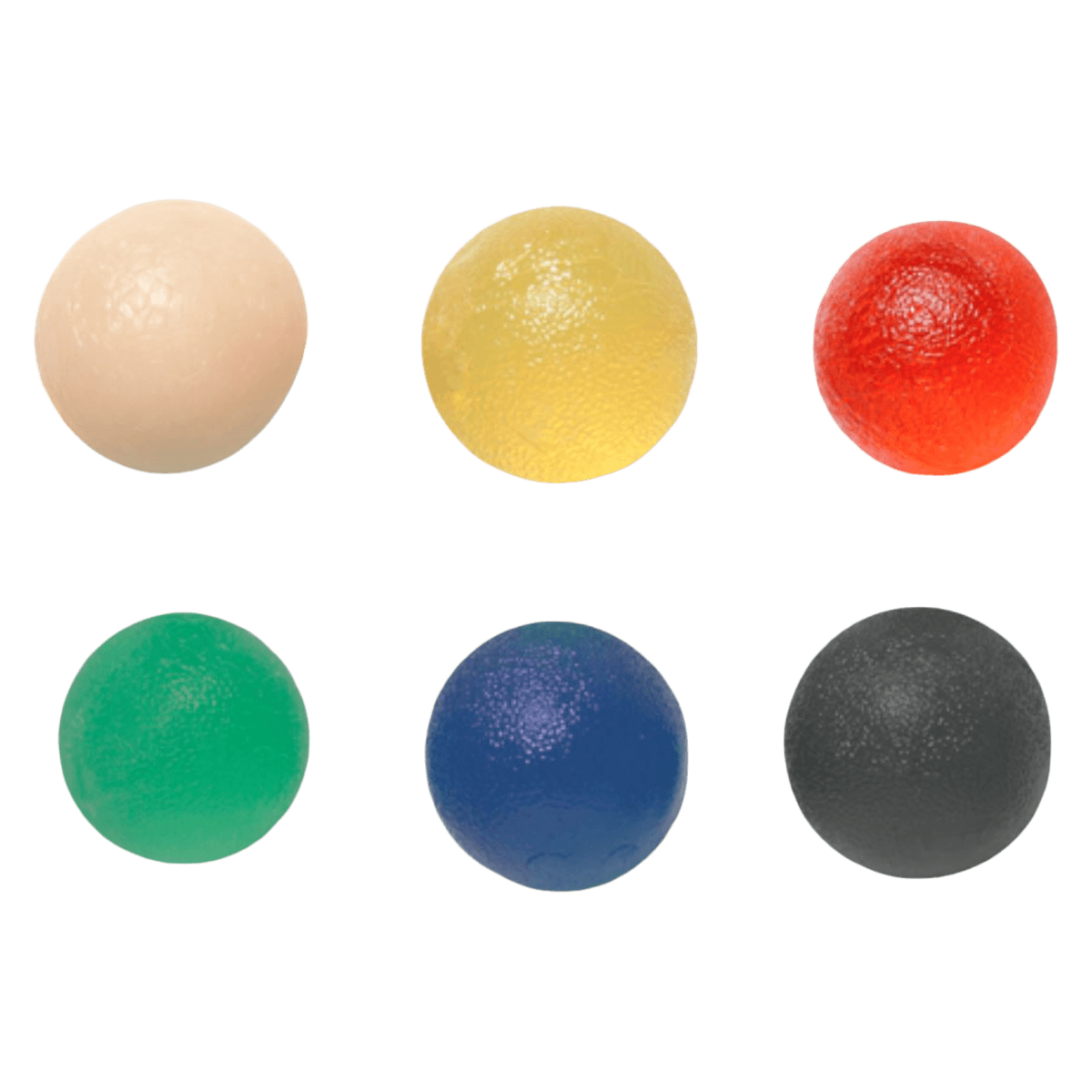 CanDo Gel Exercise Ball, Assorted Colors (Tan/Yellow/Red/Green/Blue/Black) - Balls Exercise Cando Gel - Image 1