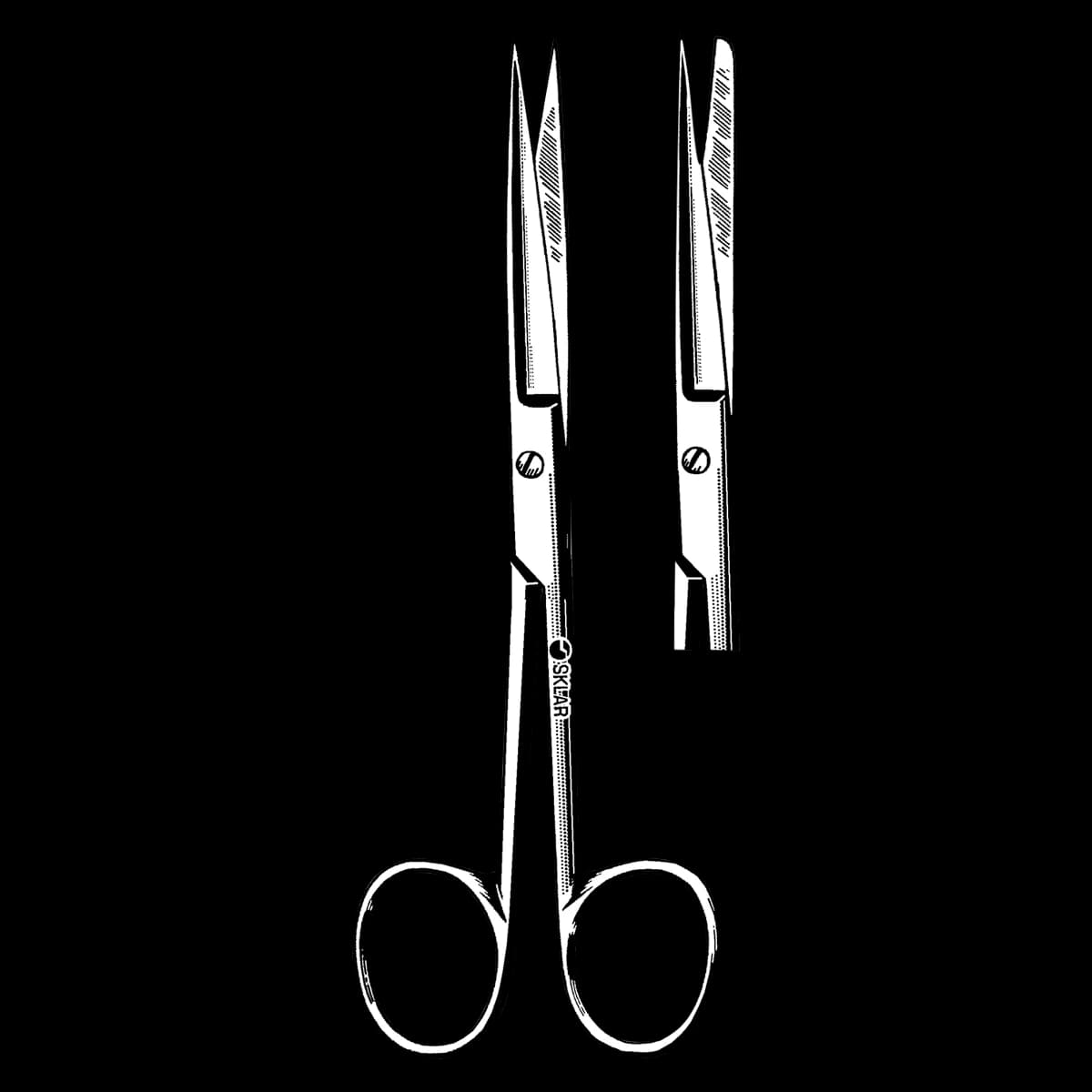 Sklar Sklarlite Operating Scissors, Straight, 5-1/2", Stainless Steel, Non-Sterile, Reusable, Each - Scissor Op Sklarlite Strt S/B - Image 1