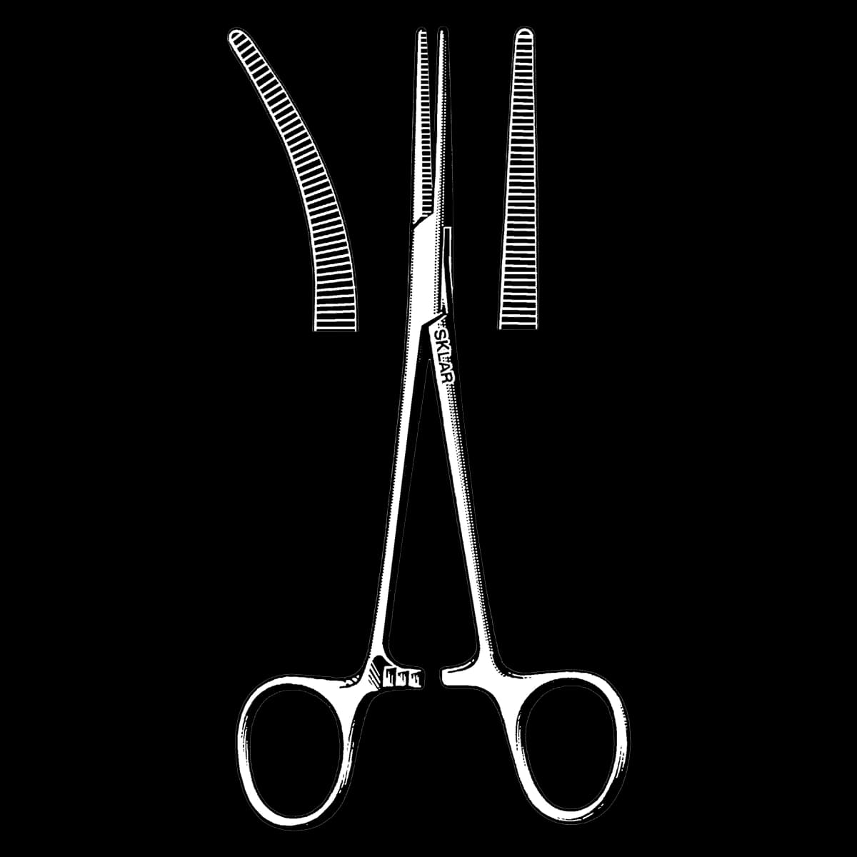 Sklar Instruments Crile Forceps, Straight, 5-1/2", Stainless Steel, Each - Forceps Crile Strt XDlct SS - Image 1