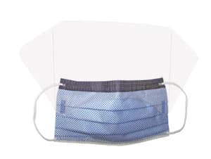 Aspen Surgical Procedure Mask, ASTM Level 1, Blue, Disposable, Earloop, Flat, 500/Case - Mask Procedure Flat Earloop L1 - Image 1