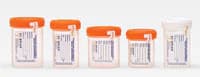 Starplex Scientific Specimen Container, 90mL, Polypropylene, Sterile, Narrow Mouth with Orange O-Ring Cap, 400/Case - Container Spec Narrow ST 90mL - Image 1