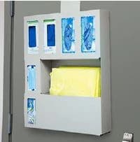 Waterloo Healthcare Isolation Organizer for Gloves/Gowns/Masks, with Predrilled Holes and Door Hanger Cutout - Organizer Protect Glv/Gwn/Msk - Image 1