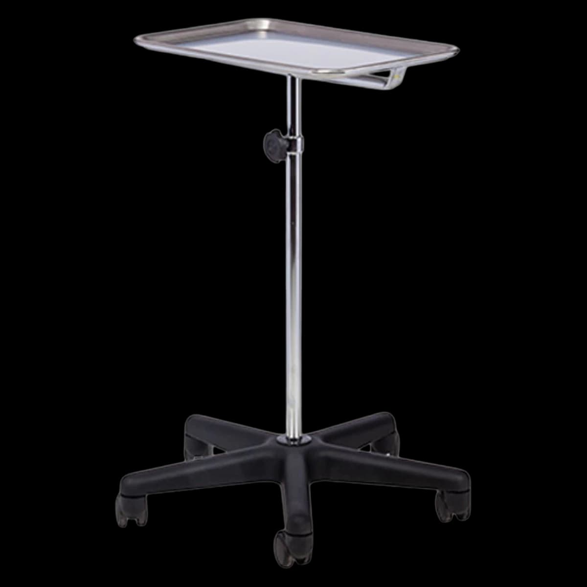 Clinton Industries Stand Instrument Tray, 19x12-3/4x3/4", 15lb Capacity, 5" Casters - Stand Inst 19x12-3/4x3/4" Tray - Image 1