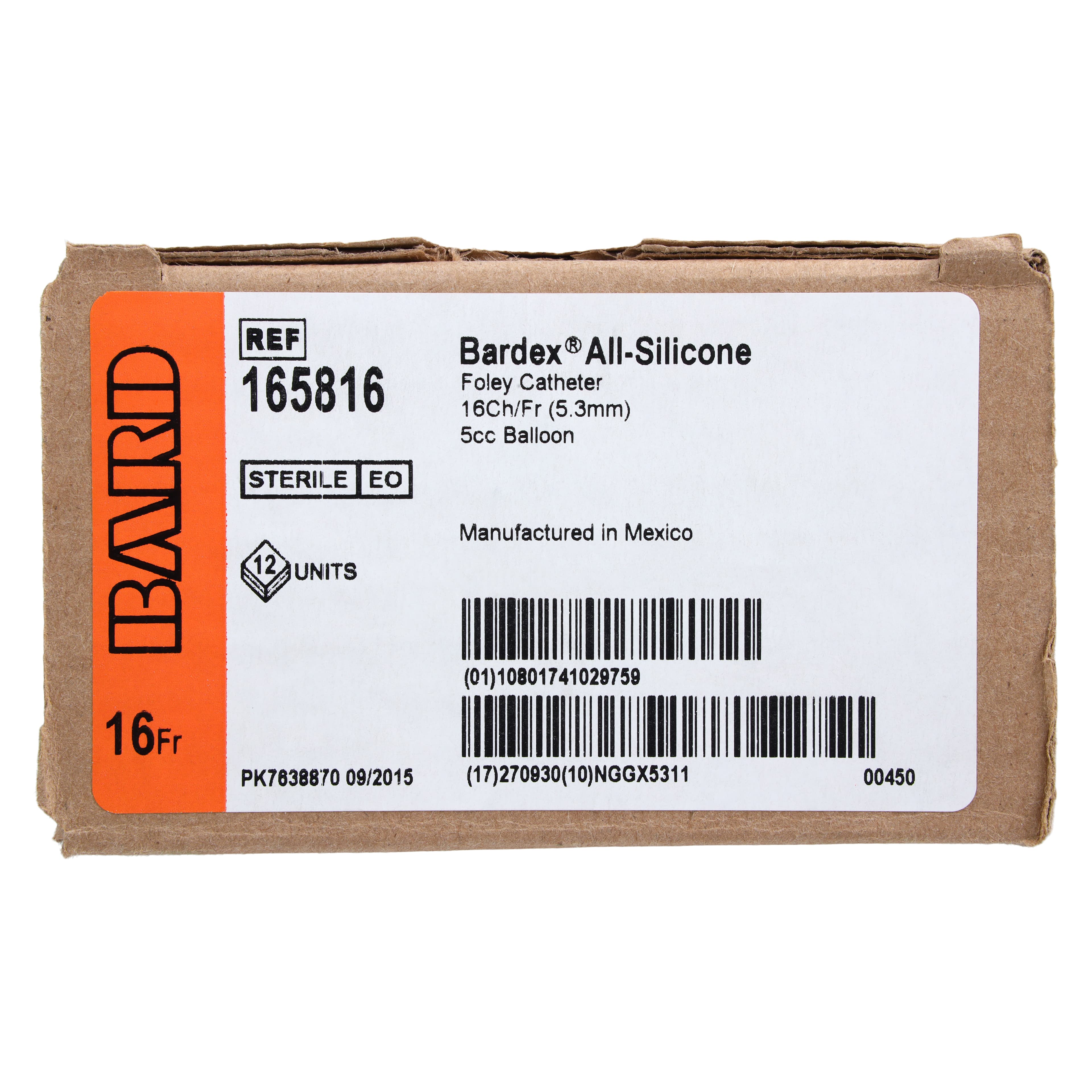 Bardex 2-Way Foley Catheter, 100% Silicone, Short Round Tip, 16Fr, 5cc, 01KWVT5YSQZYE7XWZY4AZPBW5W thumbnail 4