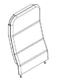 Graham-Field Replacement Backrest for Chair - Backrest Replacement f/Chair - Image 1