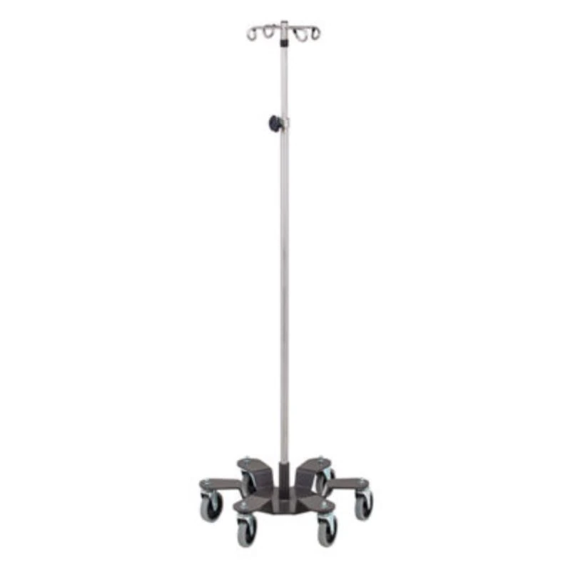 Clinton Industries Infusion Pump Stand with 4" Heavy Duty Ball Bearing Casters - IV Pole Infs Pump Station - Image 1