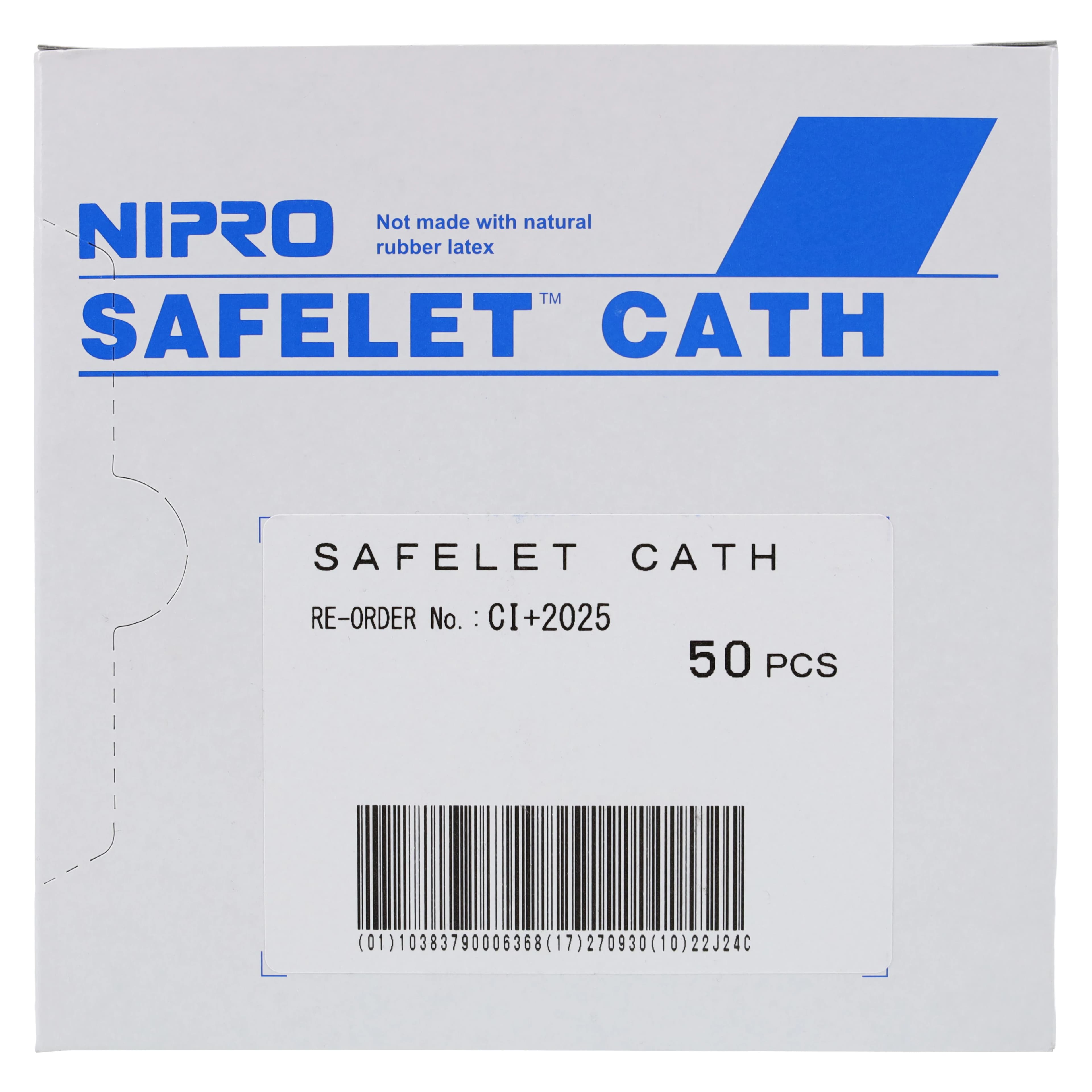 Nipro Safelet IV Catheter, 20 Gauge, 1" Luer Tapered End, Pink, Sterile, Safety, 50/Box thumbnail 7