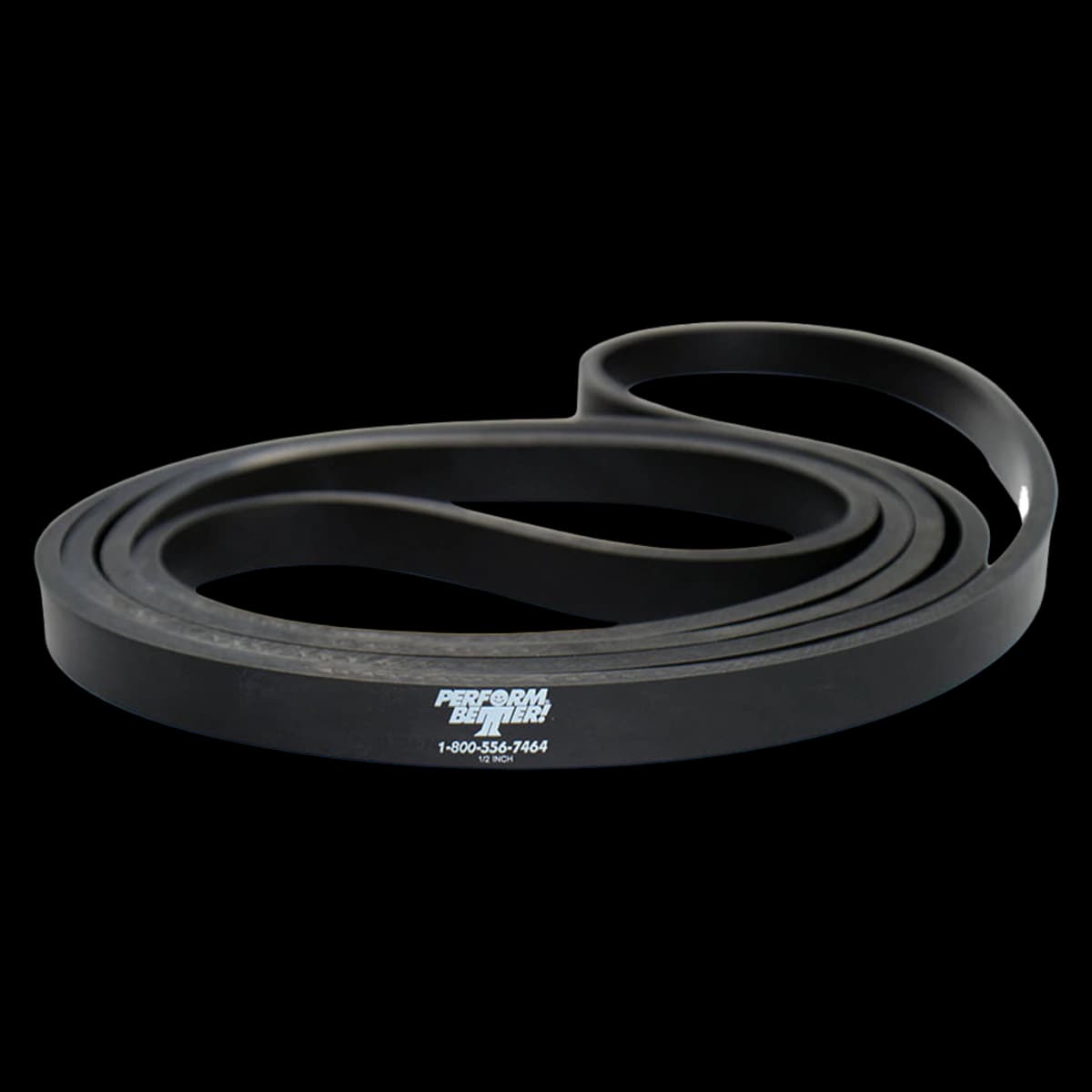 SuperBand Exercise Band, 1/2" Wide x 40" Long, Black, 25 lb Resistance - Superband Rubber 1/2" Wide - Image 1