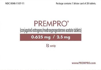 Prempro Tablets 0.625mg/2.5mg, Blister Pack of 28 - Prempro Tablets .625Mg/2.5Mg - Image 1