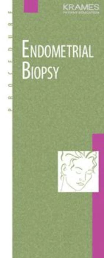 Krames Communications Endometrial Biopsy Educational Brochure, 50/Package - Brochure Endometrial Biopsy - Image 1