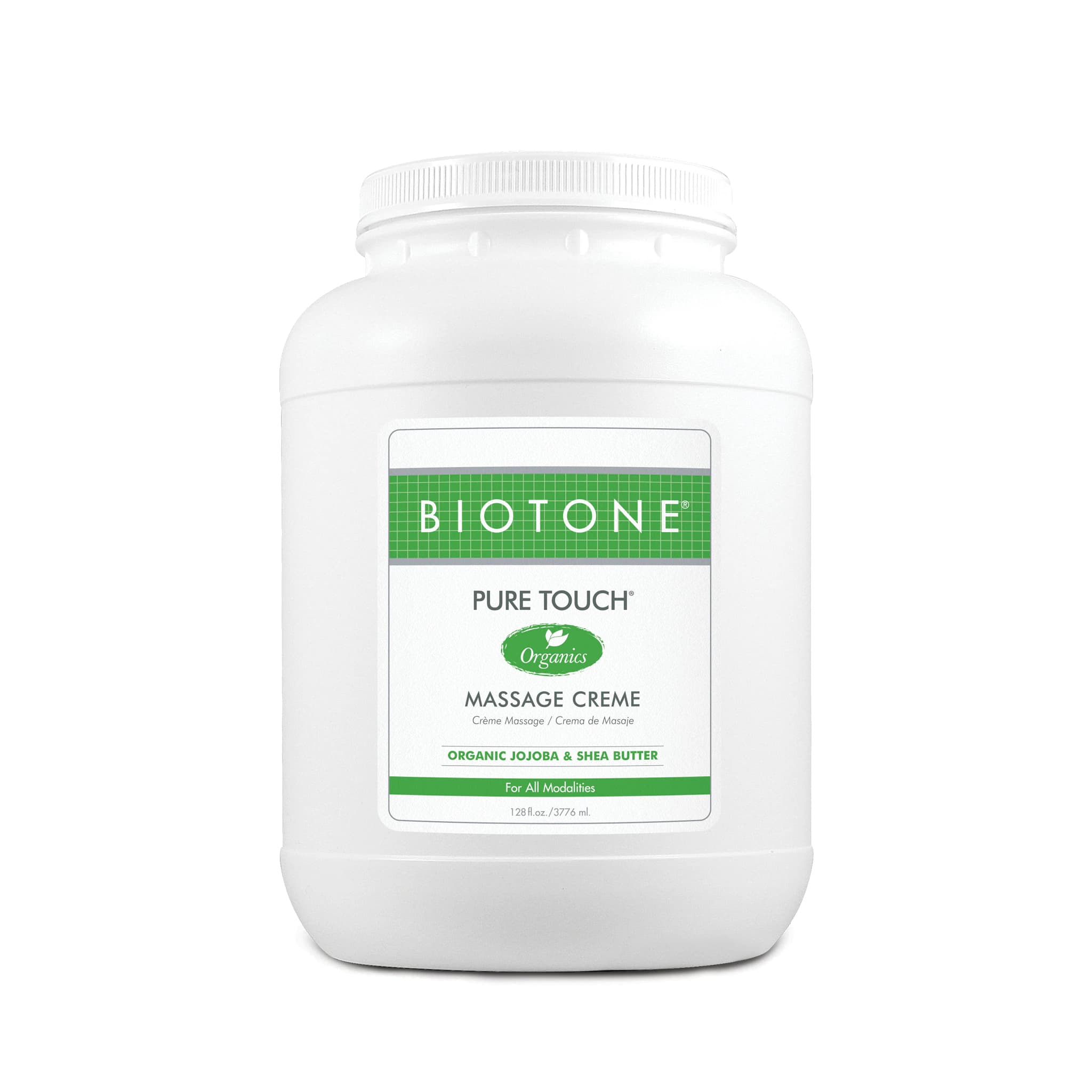 Biotone Pure Touch Organic Massage Cream, 1 Gallon - Cream Massage Pure Tch Organic - Image 1