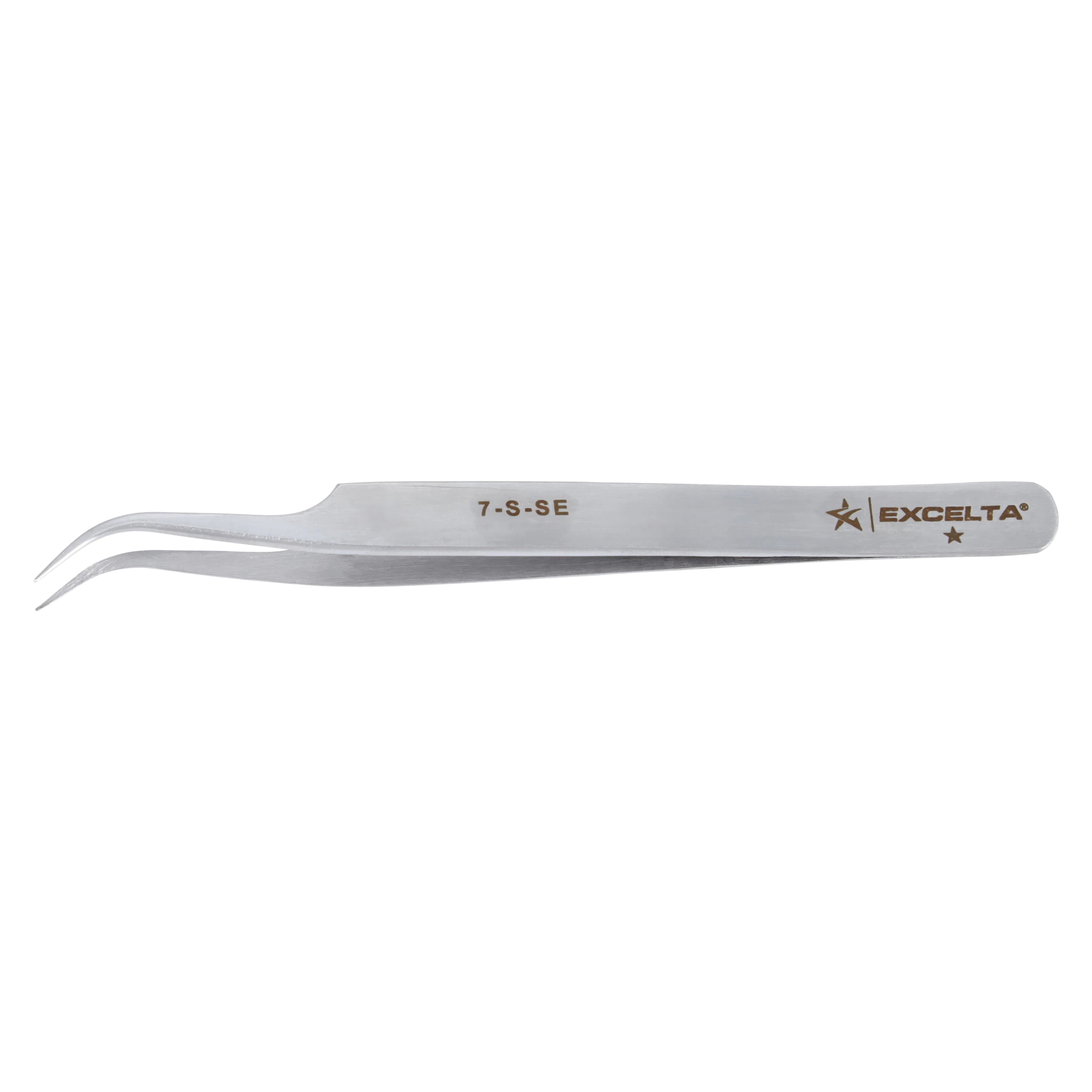 Excelta Curved Stainless Steel Tweezer/Forcep, 4-1/2" thumbnail 2