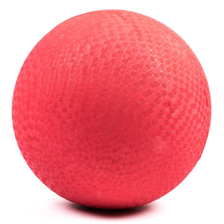 360 Athletics Playground Ball, Nylon Wound/3-Ply Rubber, 13" Red - Ball Play Rubber Oversized - Image 1