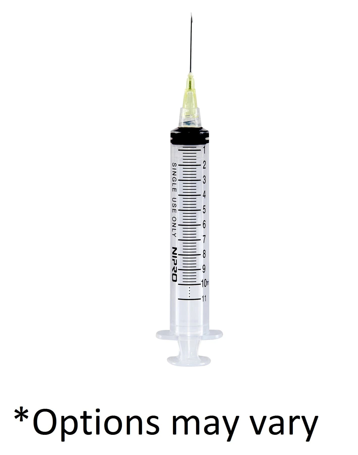 Nipro Medical Syringe with Needle, 10cc, 20G x 1", Sterile, Latex-Free, 100/Box - Syringe 10c w/Needle - Image 1