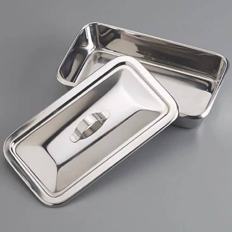 Sklar Instruments Stainless Steel Instrument Tray, 8-7/8" x 5" x 2", Autoclavable, Reusable - Instrument-Tray SS 8-7/8X5X2 - Image 1