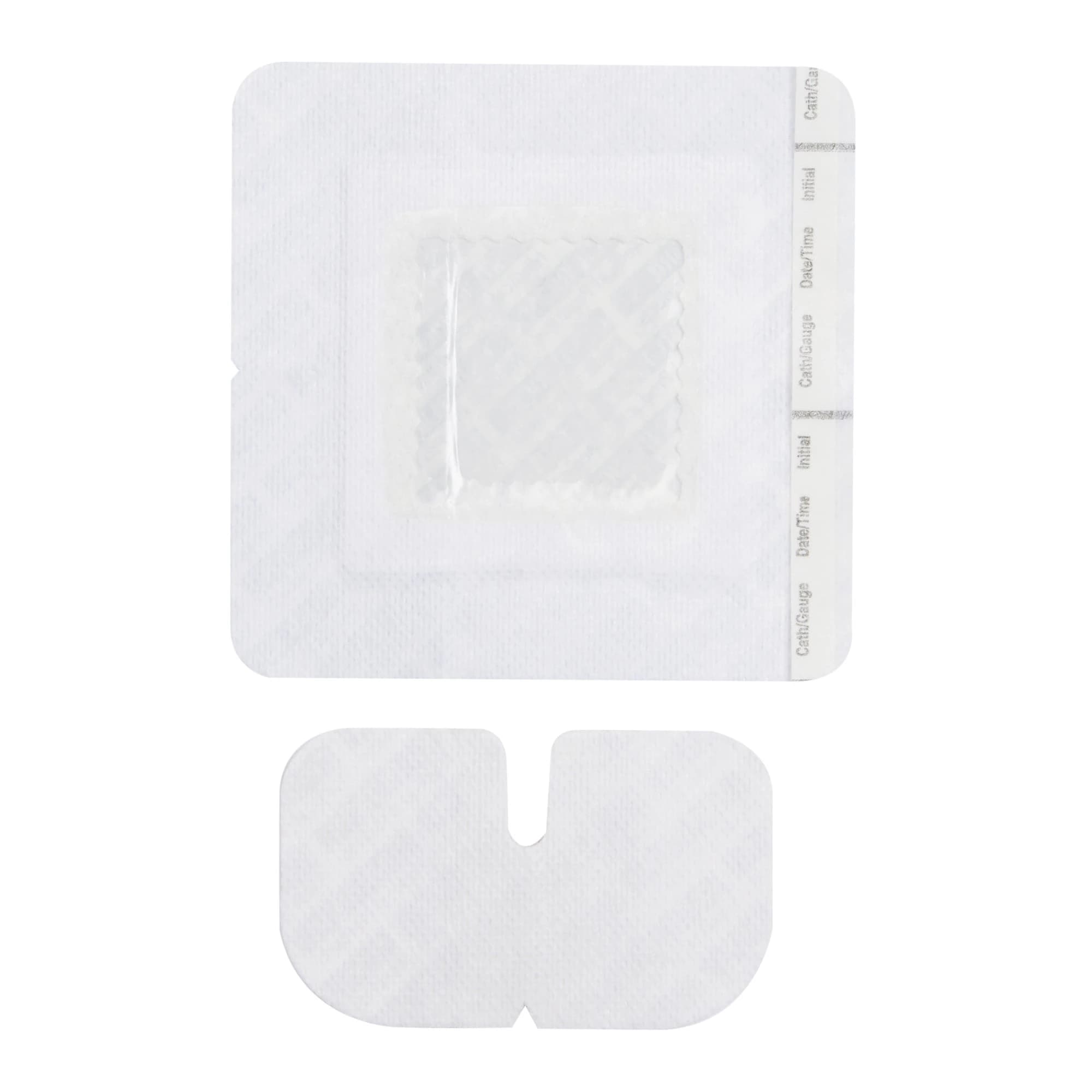 Medline SorbaView 2000 Film Window Dressing with Closure, 4-1/2" x 4", Sterile, Transparent, Latex-Free - SorbaView 2000 Dsg w/Closure - Image 1