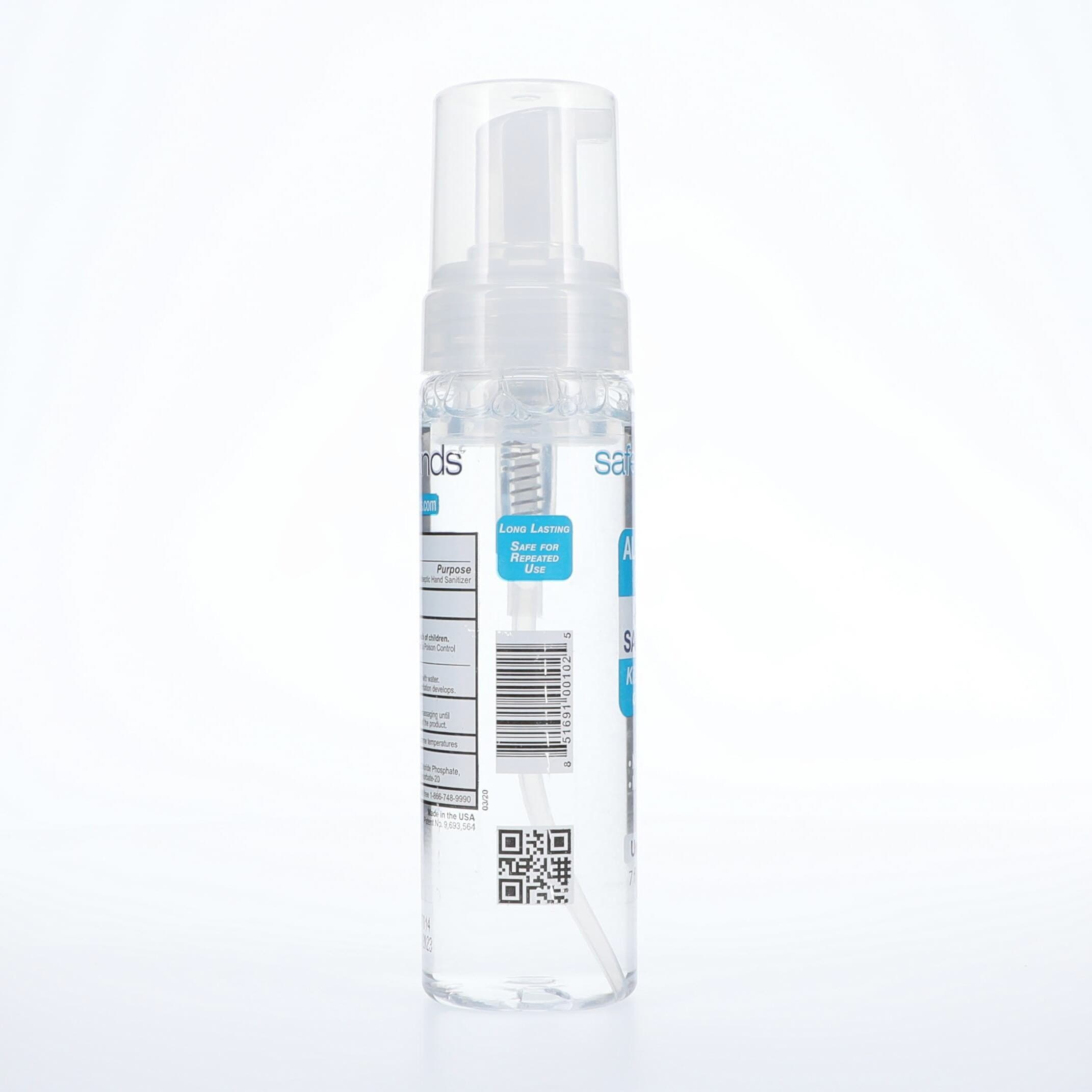 SafeHands Foam Hand Sanitizer, Alcohol-Free, Fragrance-Free, 7 oz Bottle thumbnail 3