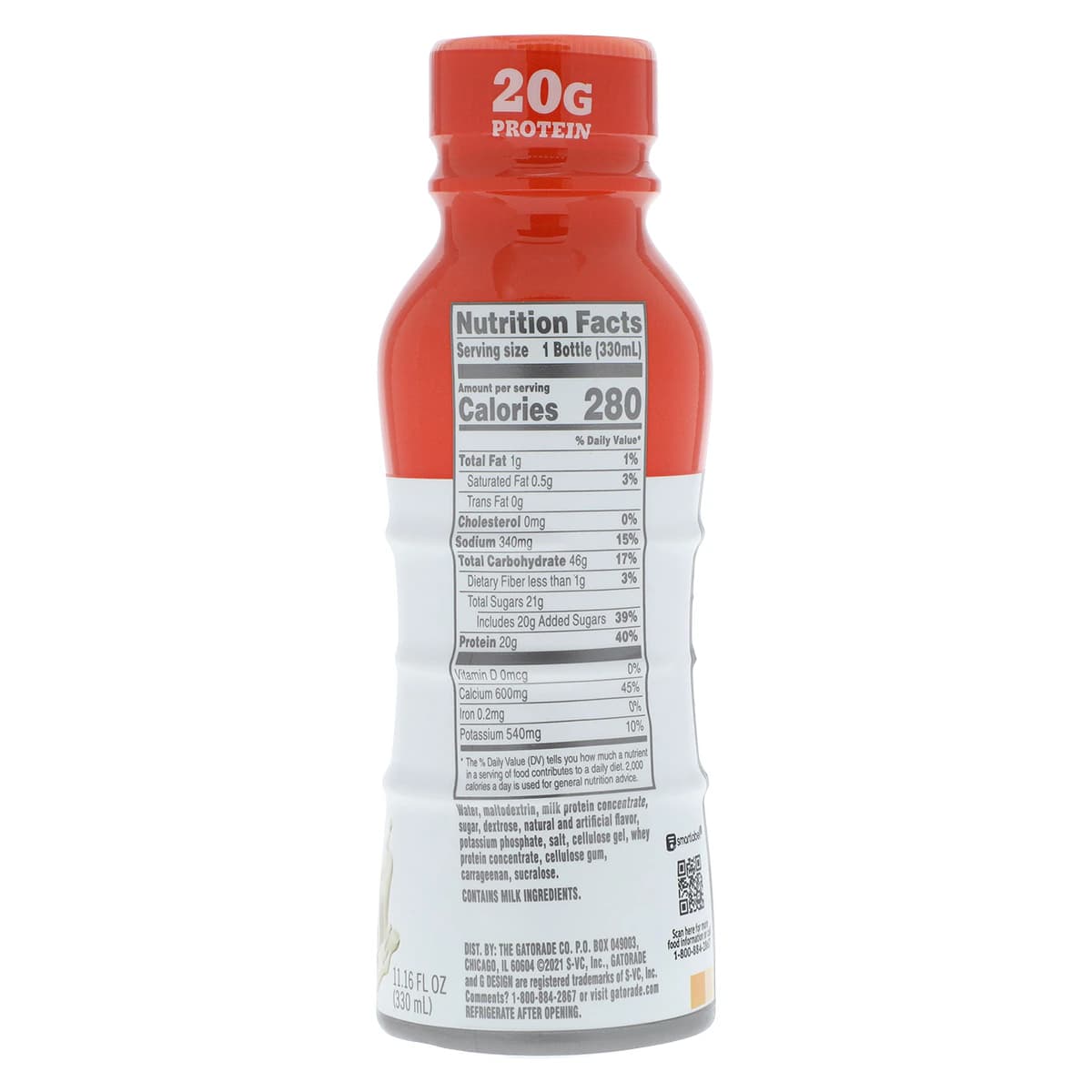 Gatorade Protein Shake, Vanilla, 11 oz Bottle, 12/Case thumbnail 2