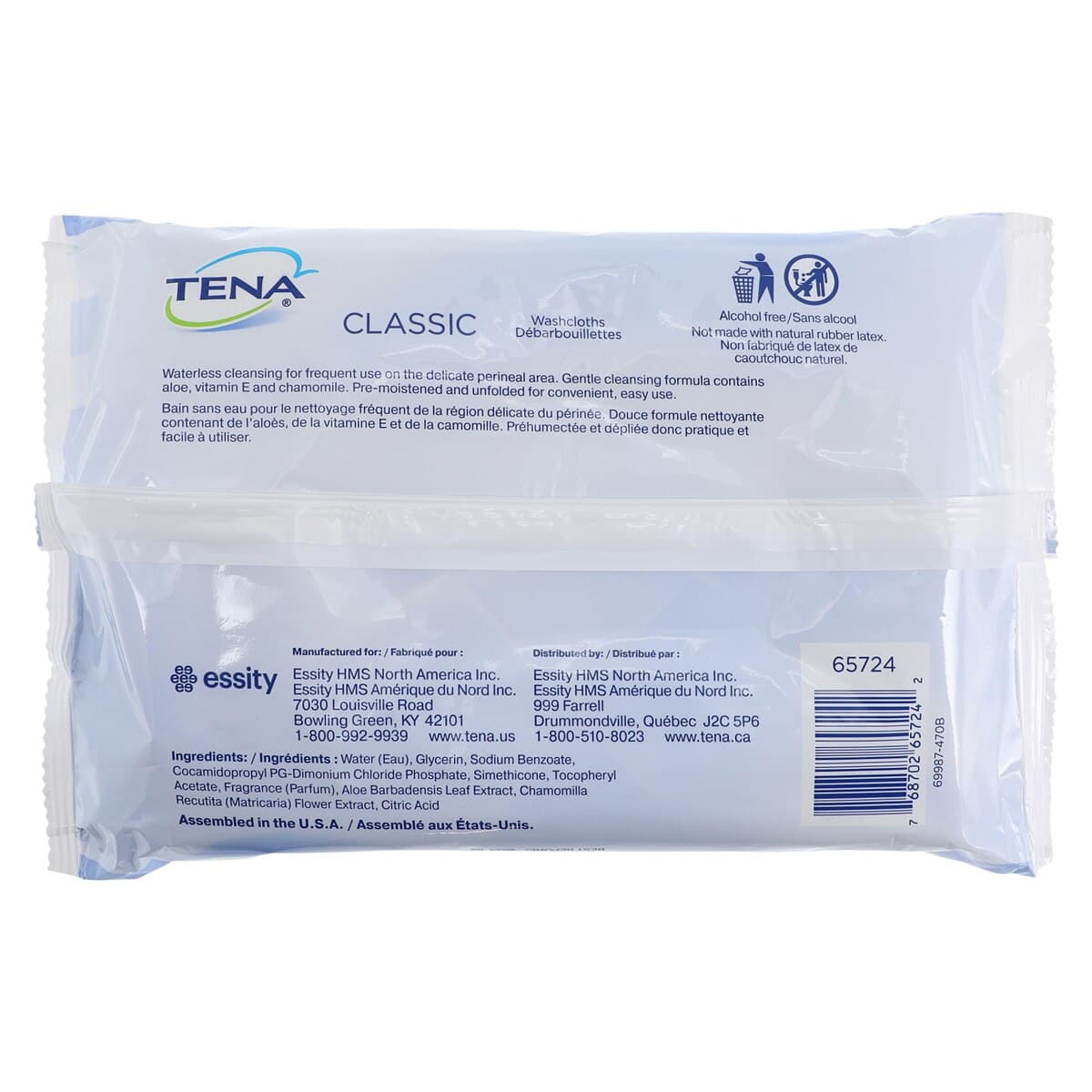 Tena Classic Personal Washcloth, Mildly Scented, 576/Case thumbnail 2