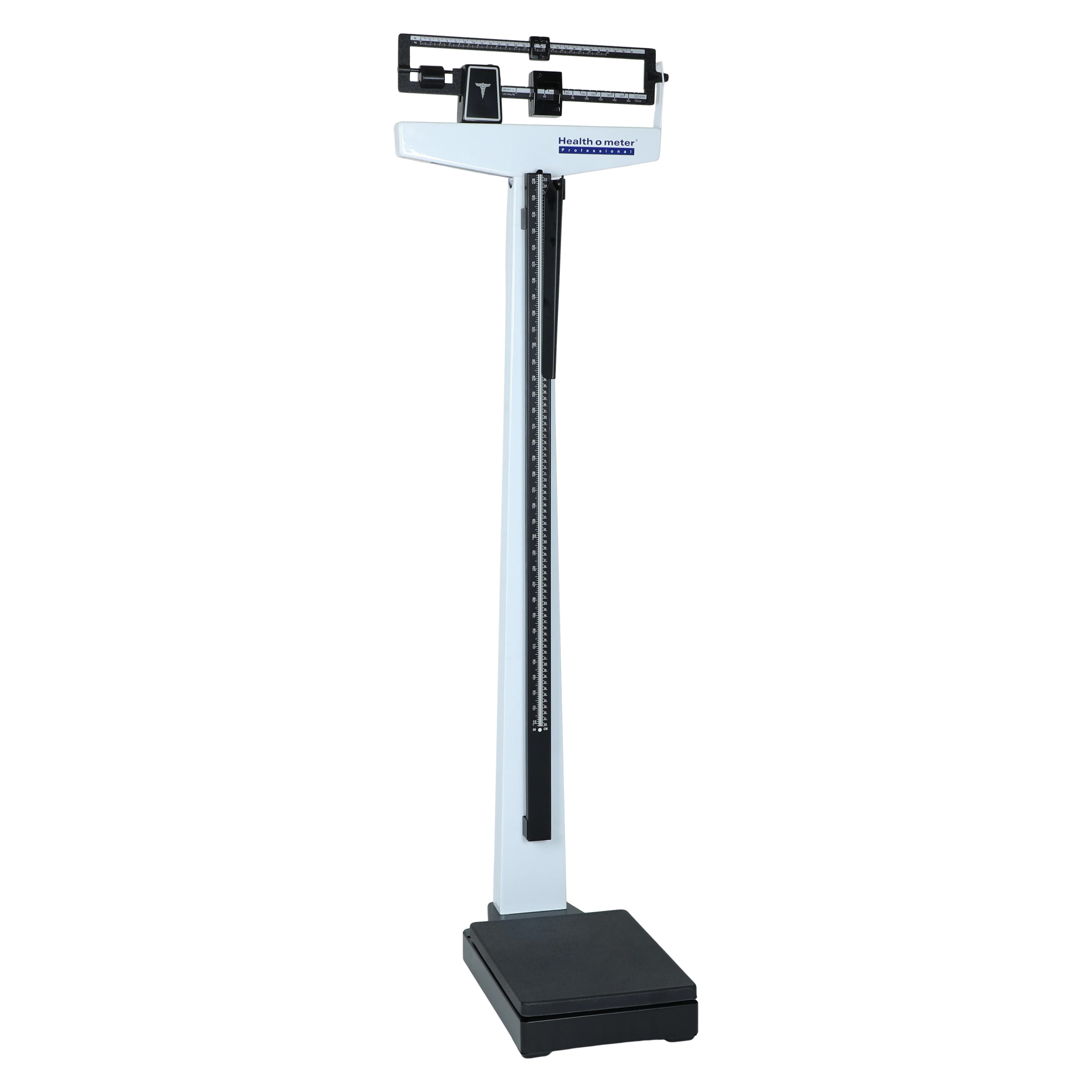 Healthometer Physician Scale, Mechanical with Height Rod, 390 lb Capacity - Physician Scale Mech W/Ht Rod - Image 1