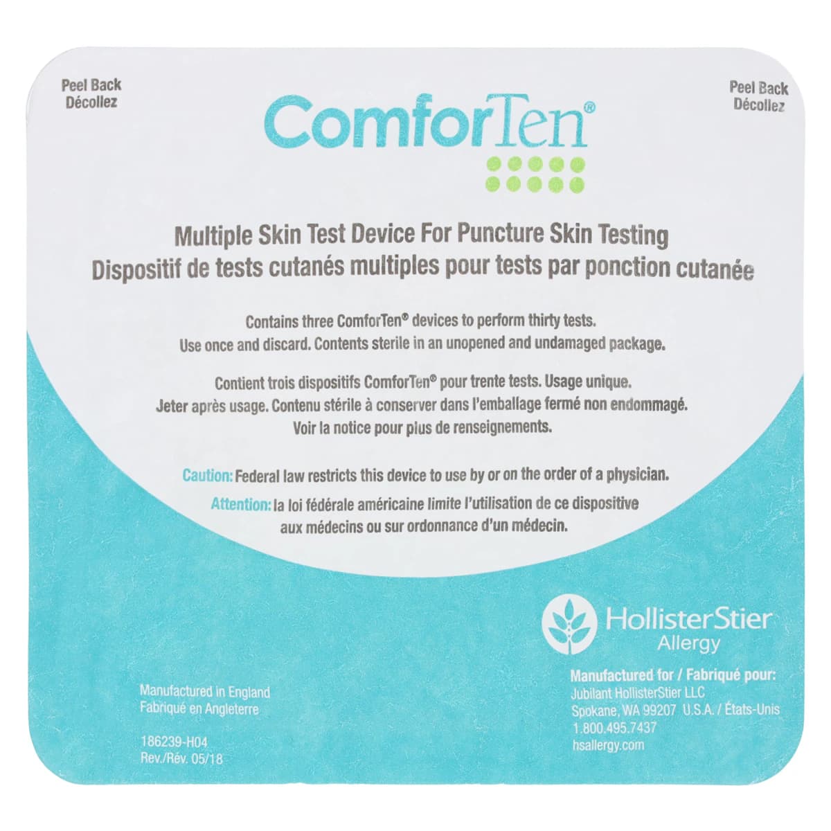 ComforTen Skin Test Device, 3x27 Blister Pack, 3x27/Case - Device Skin Test Comforten - Image 1