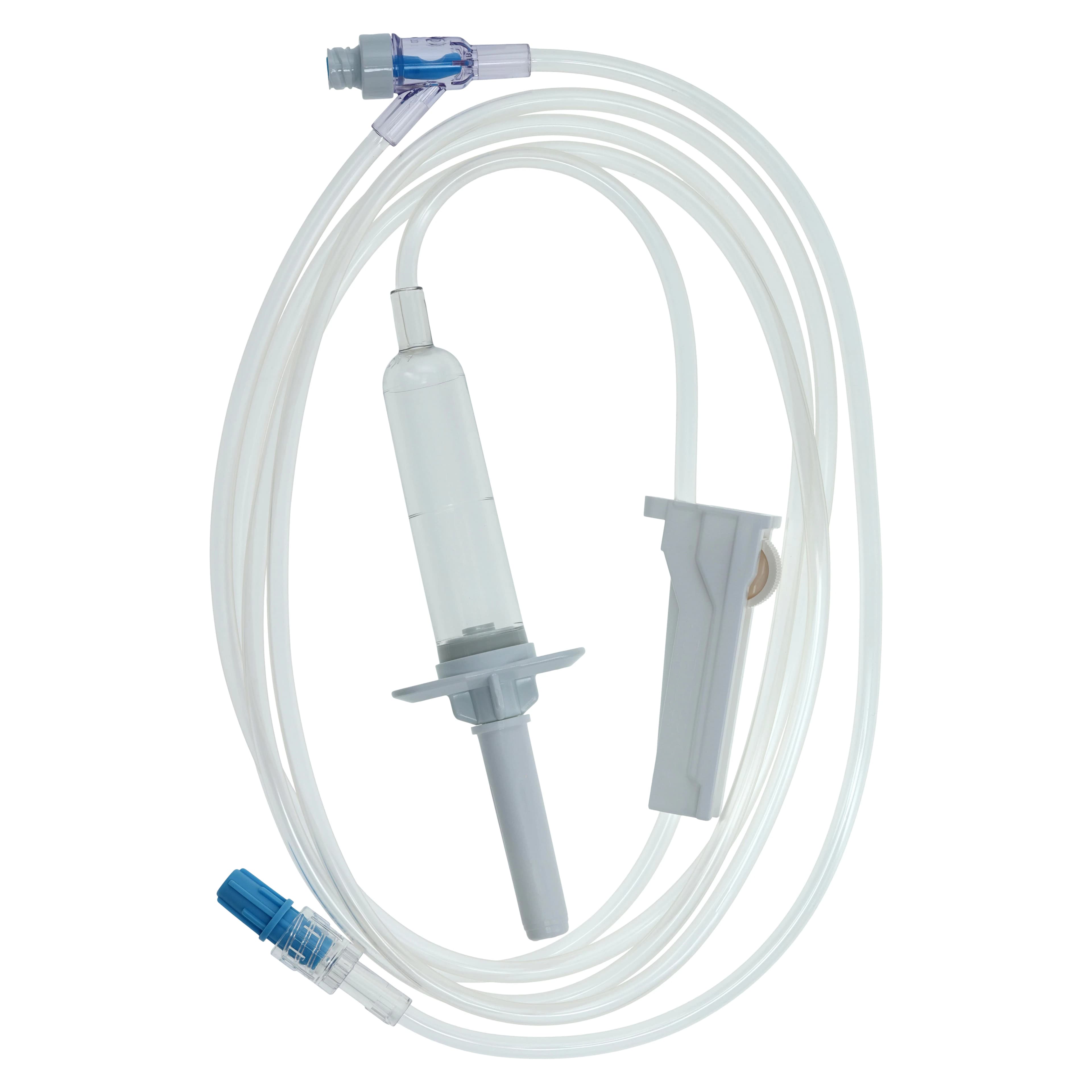 IV Set Needleless Injection Site, 84", 10 Drops/mL, 18mL Priming Volume, 50/Box thumbnail 2