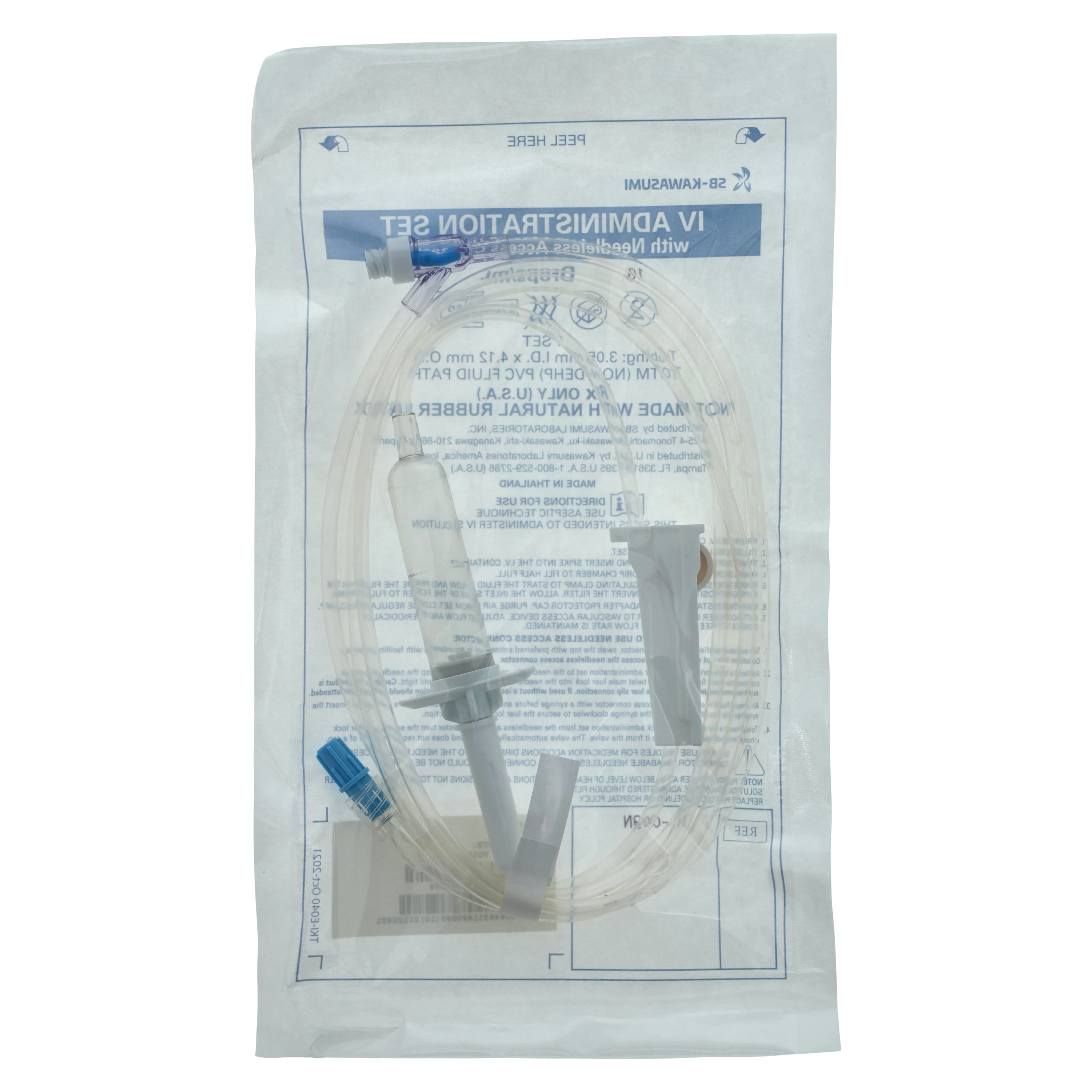 IV Set Needleless Injection Site, 84", 10 Drops/mL, 18mL Priming Volume, 50/Box thumbnail 4