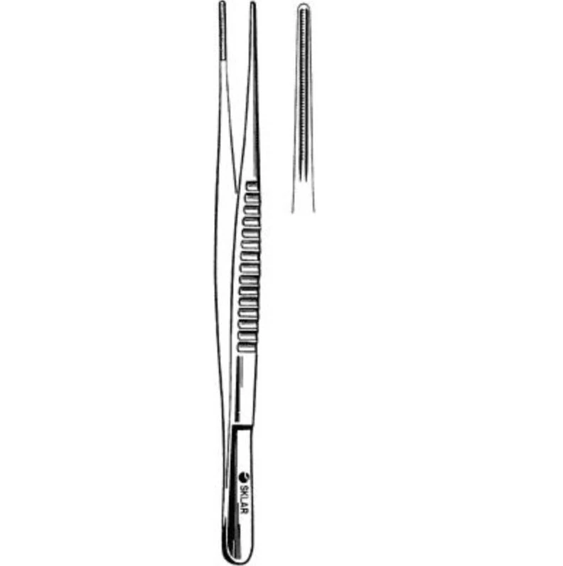 Sklar Instruments Debakey Tissue Forceps, Straight, 9-1/2", Stainless Steel, 01KT0J07MKAZS9YYWFY22VFE38 - Debakey Forceps - Image 1