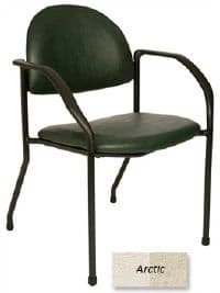Brewer Chair Side Ultra Leather Arctic with Steel Frame and Backrest, 01KT0J0786BTBA08R73Q0JYXBR - Chair Side Ultra Leather Artic - Image 1