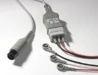 ICU Medical ECG 3-Lead Patient Cable, 40" Shielded Lead Wires - Wire ECG 3-Lead 40"Shielded - Image 1