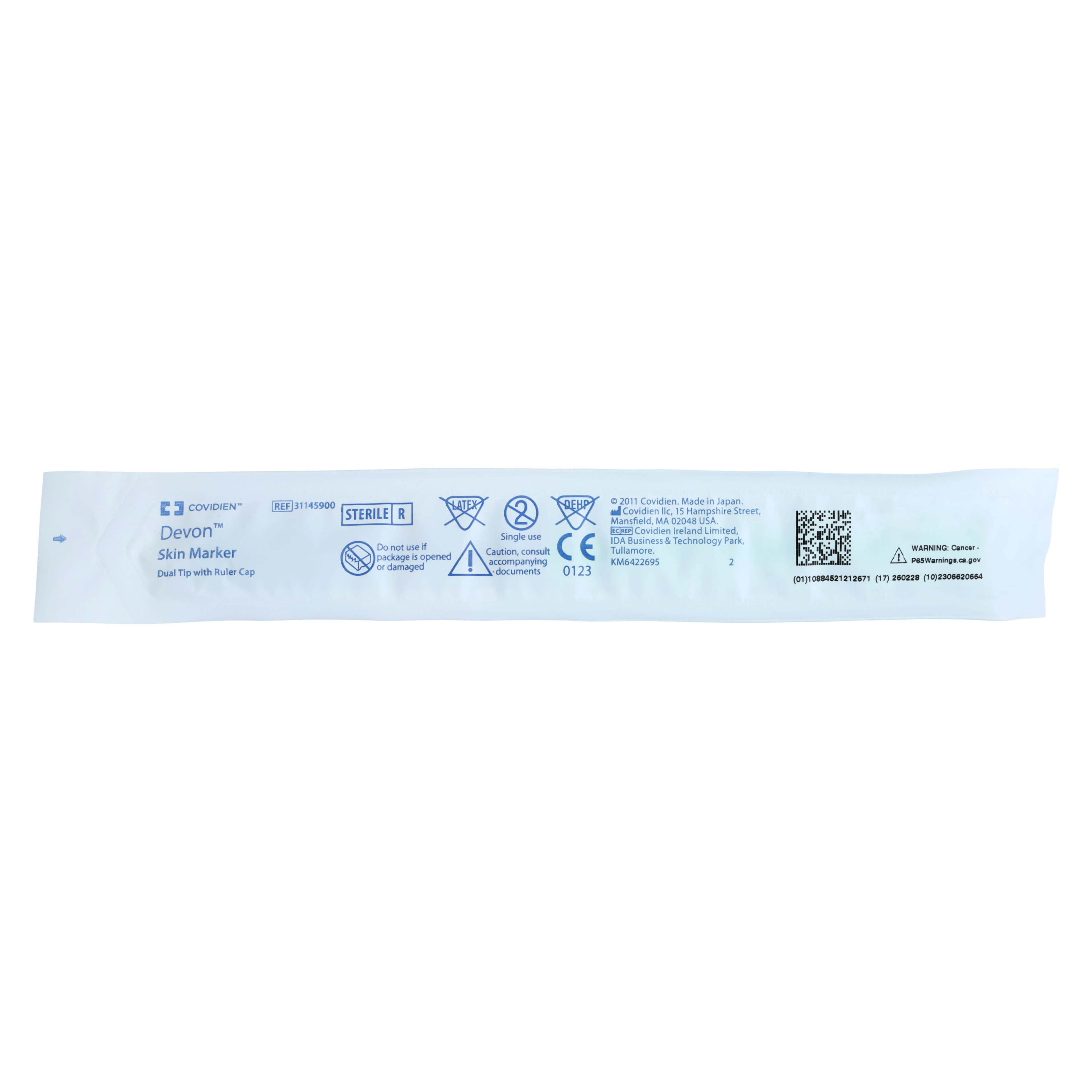 Cardinal Devon Surgical Skin Marker, Dual Tip, Violet, Sterile thumbnail 2