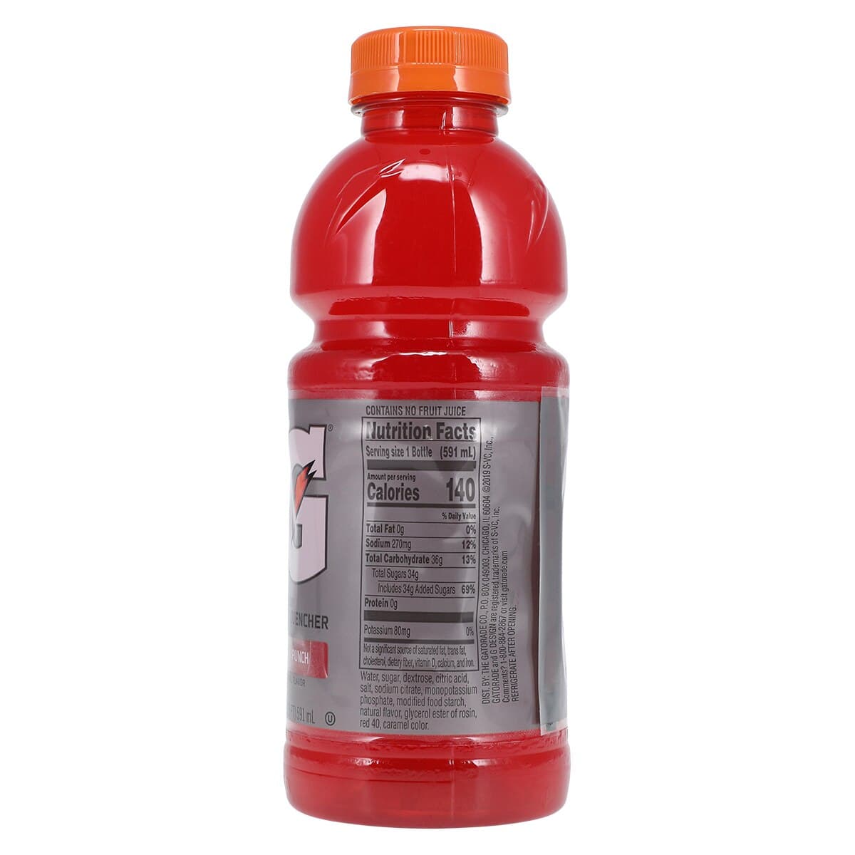 Gatorade Widemo Fruit Punch Sports Beverage, 20 oz Wide Mouth Bottle, 24/Case thumbnail 3