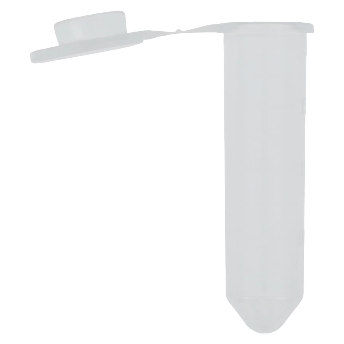 Fisherbrand Premium Microcentrifuge Tube, Polypropylene, 2.0mL, 11x40.6mm, Graduated, Clear, Snap Cap, Conical Bottom, Autoclavable, Disposable, 500/Pk thumbnail 2