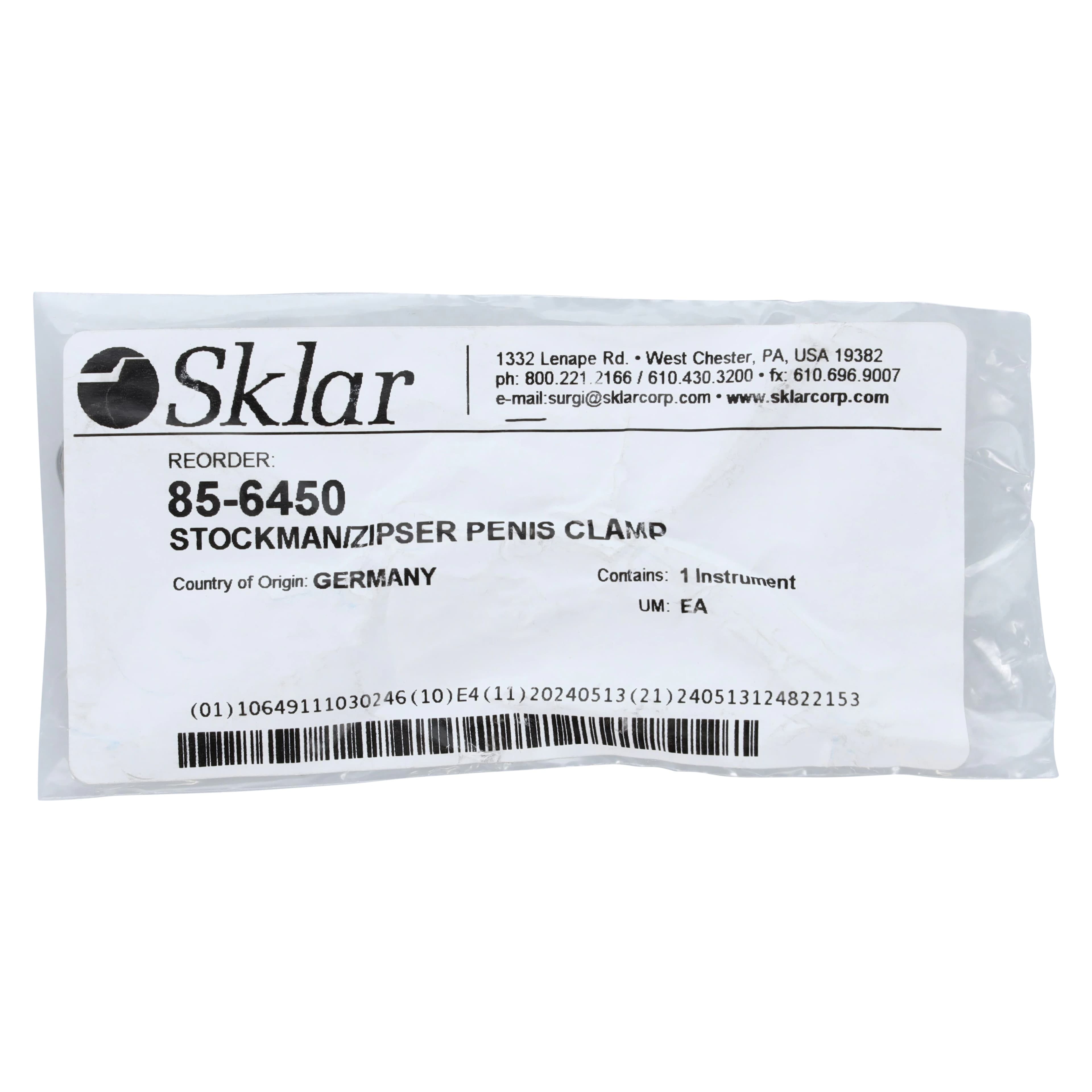 Stockman/Zipser Penile Clamp, Stainless Steel, Reusable, Autoclavable thumbnail 4